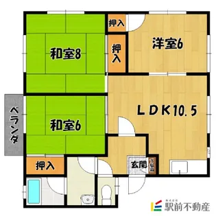 ホワイトビレッジ手鎌Ⅰ【201号室】の間取り