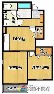 ケント・アヴェニュー弐番館【104号室】の間取り