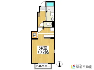 カーサ ソレイユ三番館【104号室】の間取り