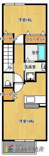 福岡県大牟田市大字吉野【アパート】の間取り