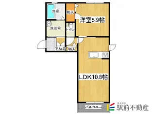 CANNA S【203号室】の間取り