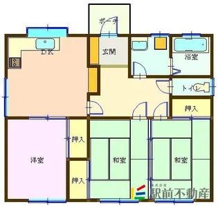 福岡県八女市祈祷院【一戸建】の間取り