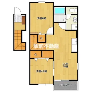 サン・カンナA棟【2階】の間取り