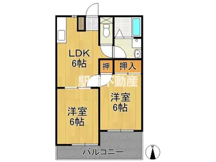 ドリームハイツ広川【103号室】の間取り