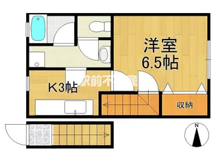 リバーフィールドB【207号室】の間取り