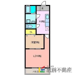 青葉弐番館【101号室】の間取り