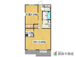 ルネス・オネストソアラ【101号室】の間取り