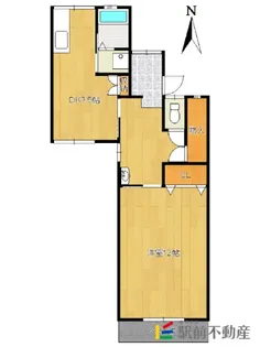 NISHIEコーポⅢ【13号室】の間取り