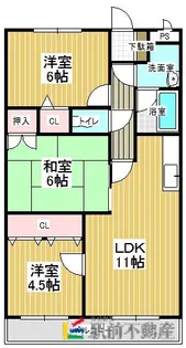 サンヴェルディ木室【605号室】の間取り
