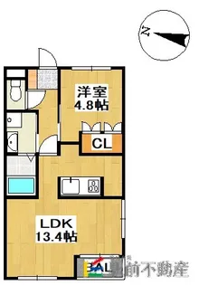 Abbey Road Ⅱ【101号室】の間取り