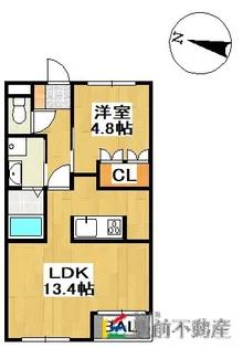 Abbey Road Ⅱ【205号室】の間取り