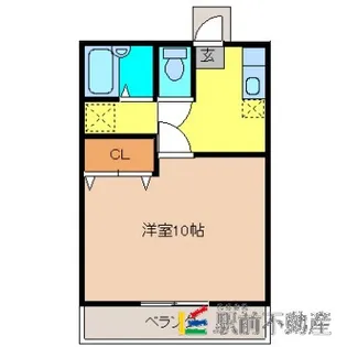 コーポ平塚【101号室】の間取り