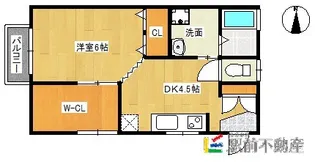 ムツキアパート【7号室】の間取り