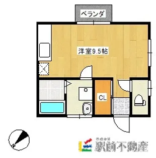 ピュアハウスⅠ【C号室】の間取り