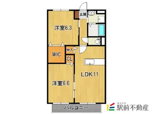 シュペールみやま【301号室】の間取り