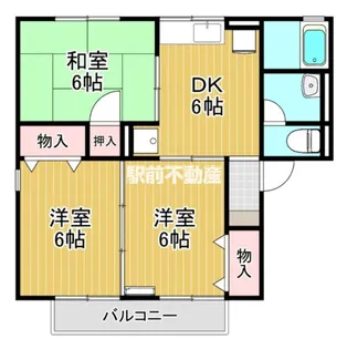 フラワーパークⅡ【201号室】の間取り
