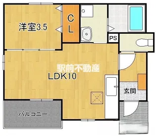 マイクレインⅢ【1階】の間取り