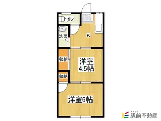 才木アパート【1号室】の間取り