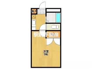 レオパレスレミュール【2F号室】の間取り