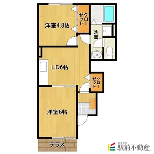 ウランタン壱番館【1階】の間取り