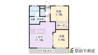 コーポF・P【B102号室】の間取り