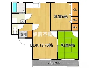エトワール【B102号室】の間取り