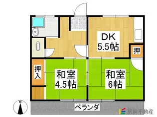 大栄アパート【6号室】の間取り