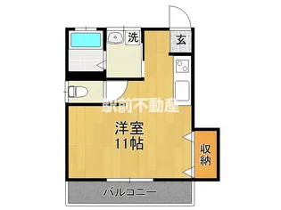 長浜グリーンハイツⅠ【102号室】の間取り