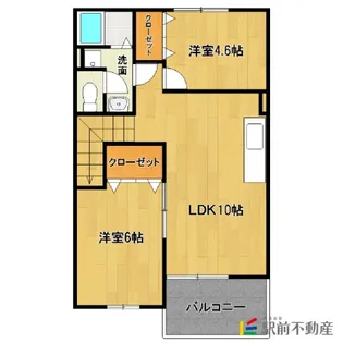 ケント・アヴェニュー壱番館【202号室】の間取り