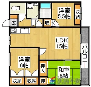 プレジールハイツII【202号室】の間取り