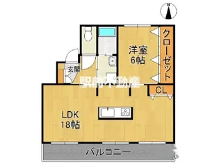 サンコーポラス柳川Ⅰ【203号室】の間取り