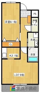 M’s garden【105号室】の間取り