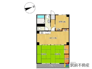 パールマンション本町【405号室】の間取り