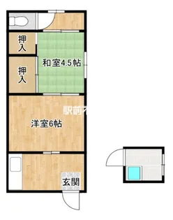 北原アパート【10号室】の間取り