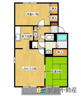 アベニール21D棟【110号室】の間取り