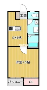 福岡県大牟田市臼井町【アパート】の間取り