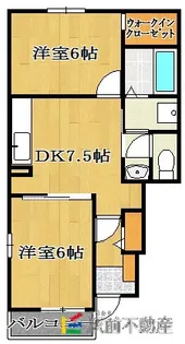 シャトー・プルミエール【1階】の間取り