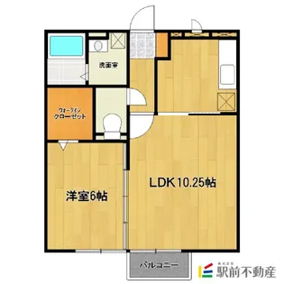 グレイスC棟【112号室】の間取り