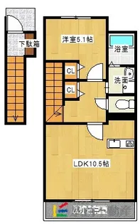 アイビス【208号室】の間取り