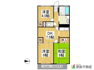 ベルメゾン岩崎【202号室】の間取り