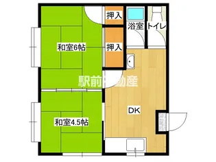 古賀アパート(堤)【2号室】の間取り