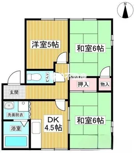 コーポ中村【B102号室】の間取り