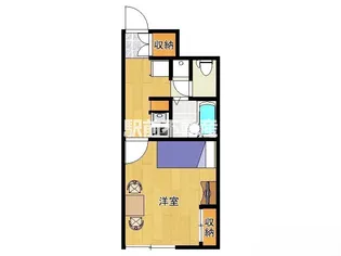 レオパレスセレーナ【1F号室】の間取り