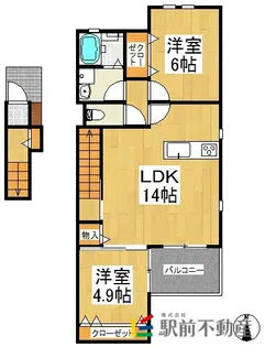 モカ 【S-D号室】の間取り