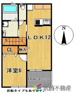 ガーネットA【201号室】の間取り