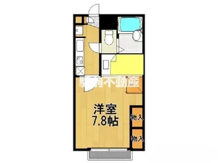 レオパレスレミュール二番館【2F号室】の間取り