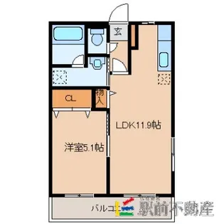 GRANDEUR MANSION Ⅱ【105号室】の間取り