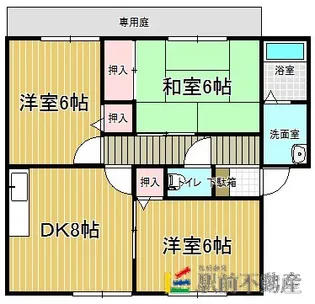 コーポ大川【D108号室】の間取り