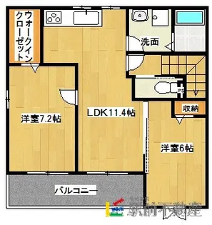 福岡県筑後市大字蔵数【アパート】の間取り