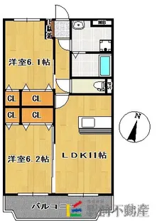 リバティベル【301号室】の間取り